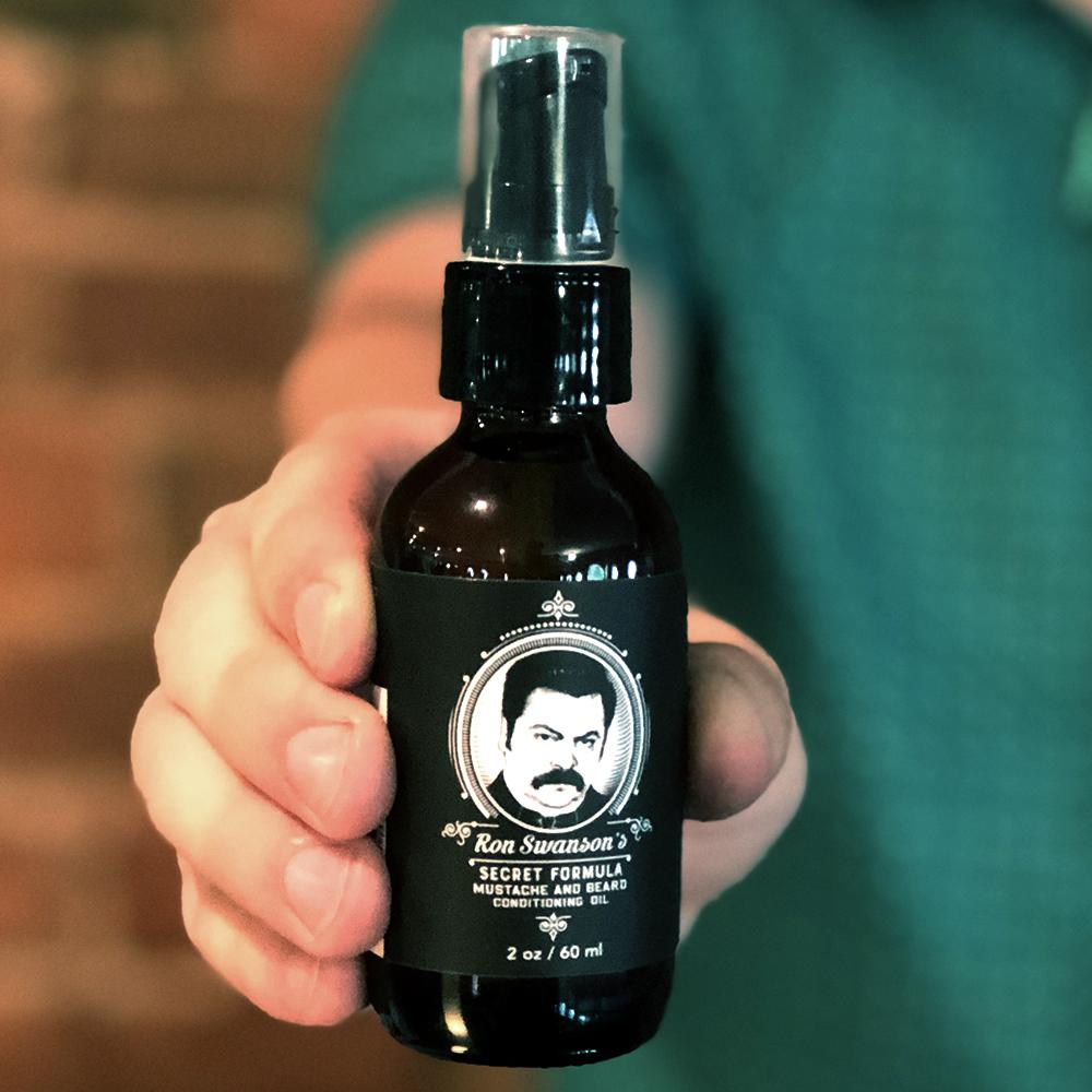 Parks and Recreation Ron Swanson’s Secret Formula Mustache and Beard Conditioning Oil