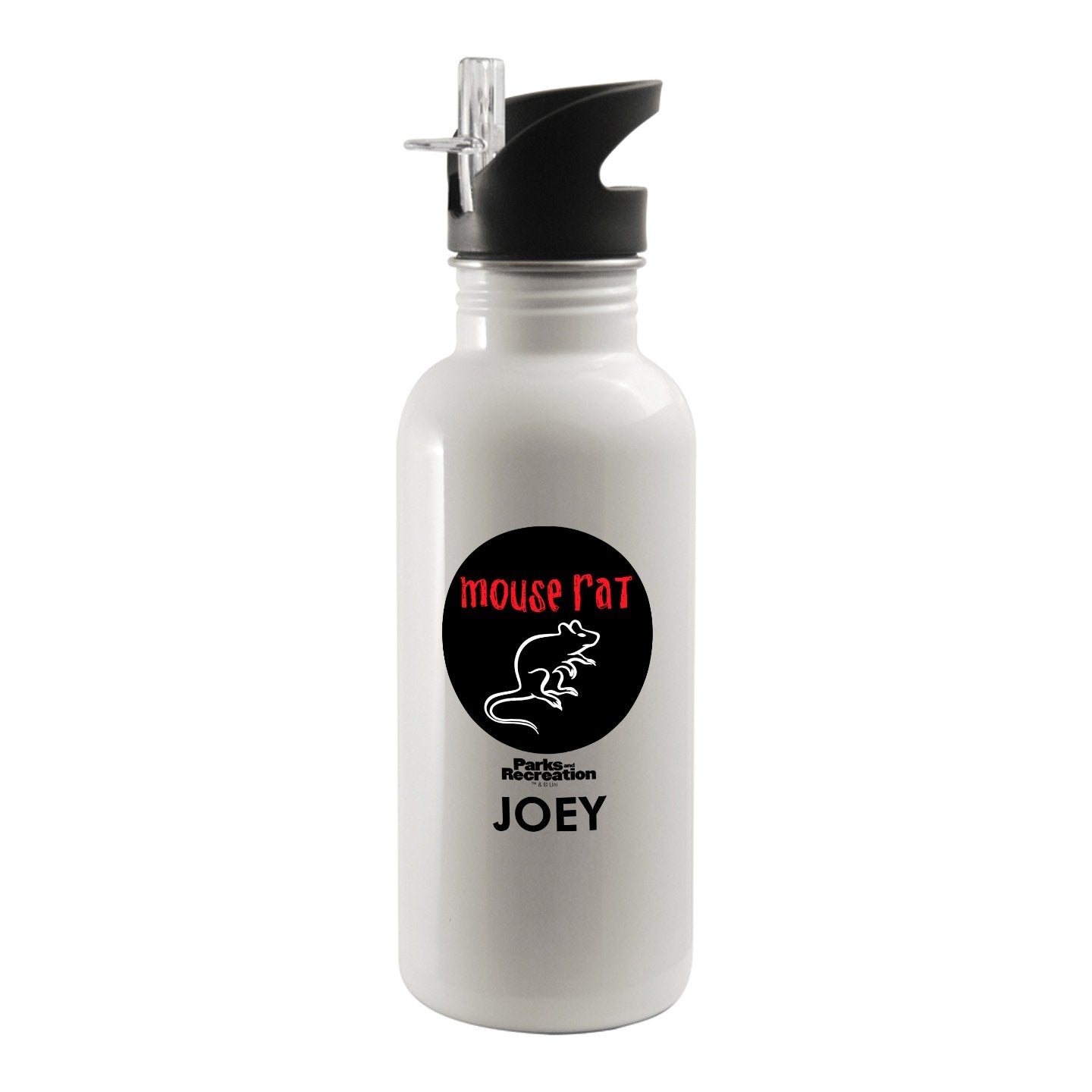 Personalized Parks and Recreation Mouse Rat Water Bottle
