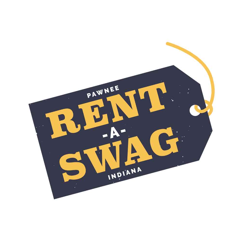 Parks and Recreation Rent-A-Swag White Mug