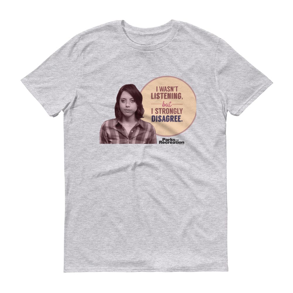 Parks and Recreation I Strongly Disagree Men's Short Sleeve T-Shirt