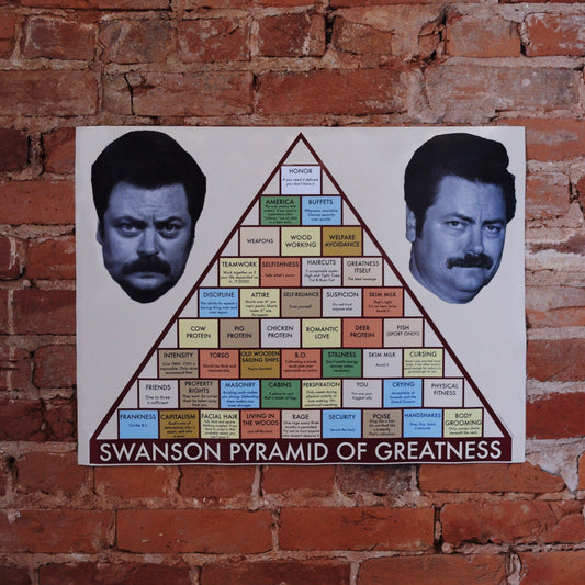 Parks and Recreation Swanson Pyramid of Greatness Poster - 18x24-2