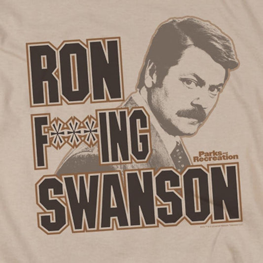 Parks and Recreation Ron F***ing Swanson Short Sleeve T-Shirt-1