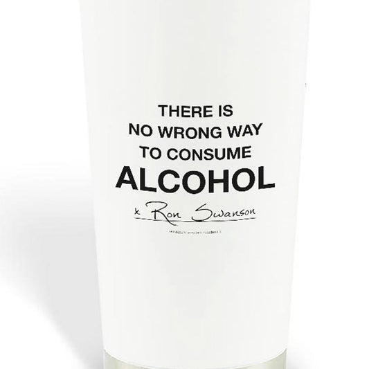 Parks and Recreation No Wrong Way to Consume Alcohol Stainless Steel Travel Mug-1