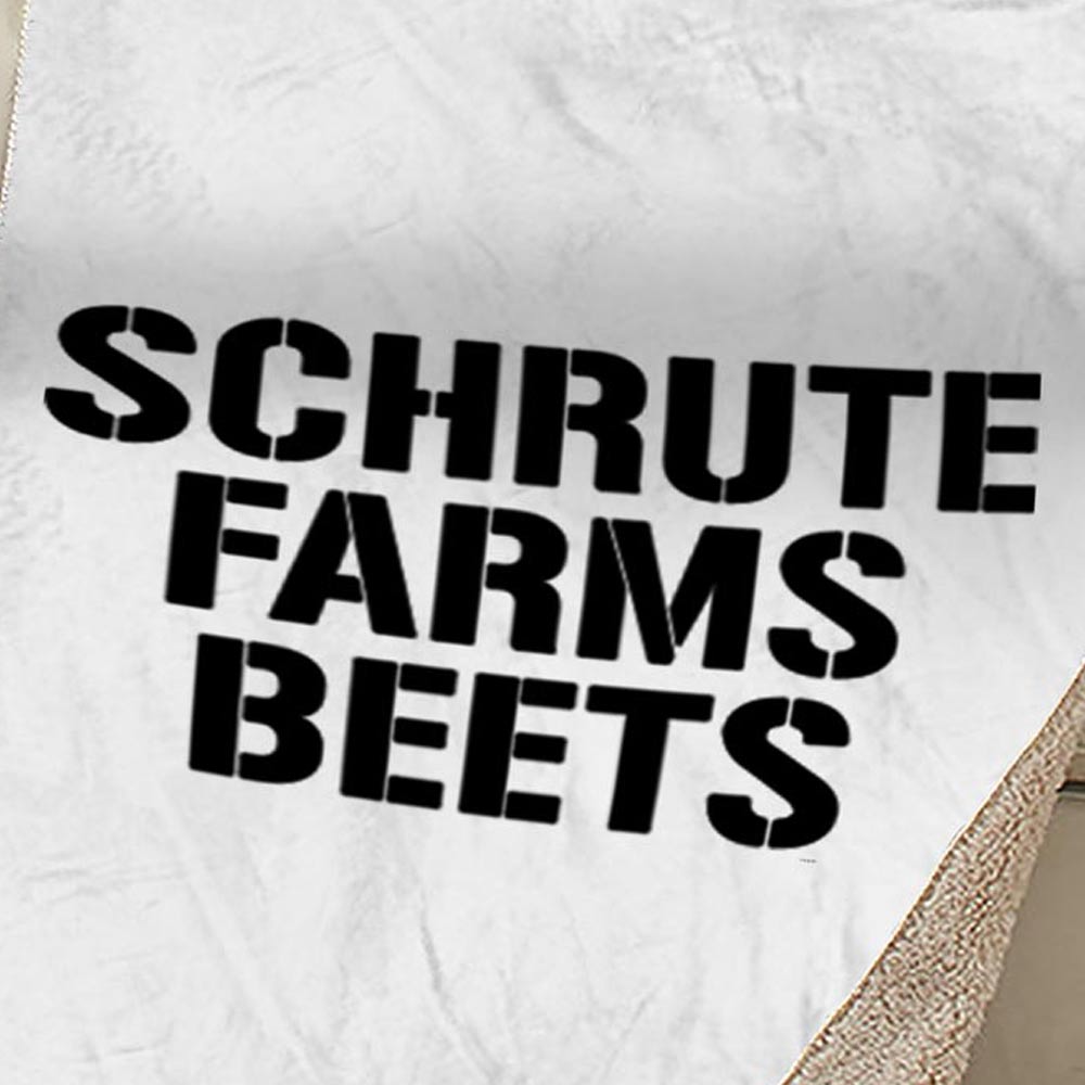 The Office Shrute Farms Beets Sherpa Blanket