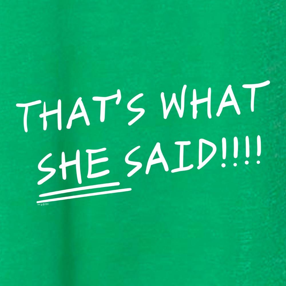 The Office That's What She Said St. Patrick's Day Women's Tri-Blend Dolman T-Shirt