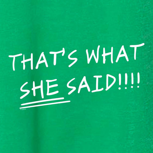 The Office That's What She Said St. Patrick's Day Women's Tri-Blend Dolman T-Shirt-1