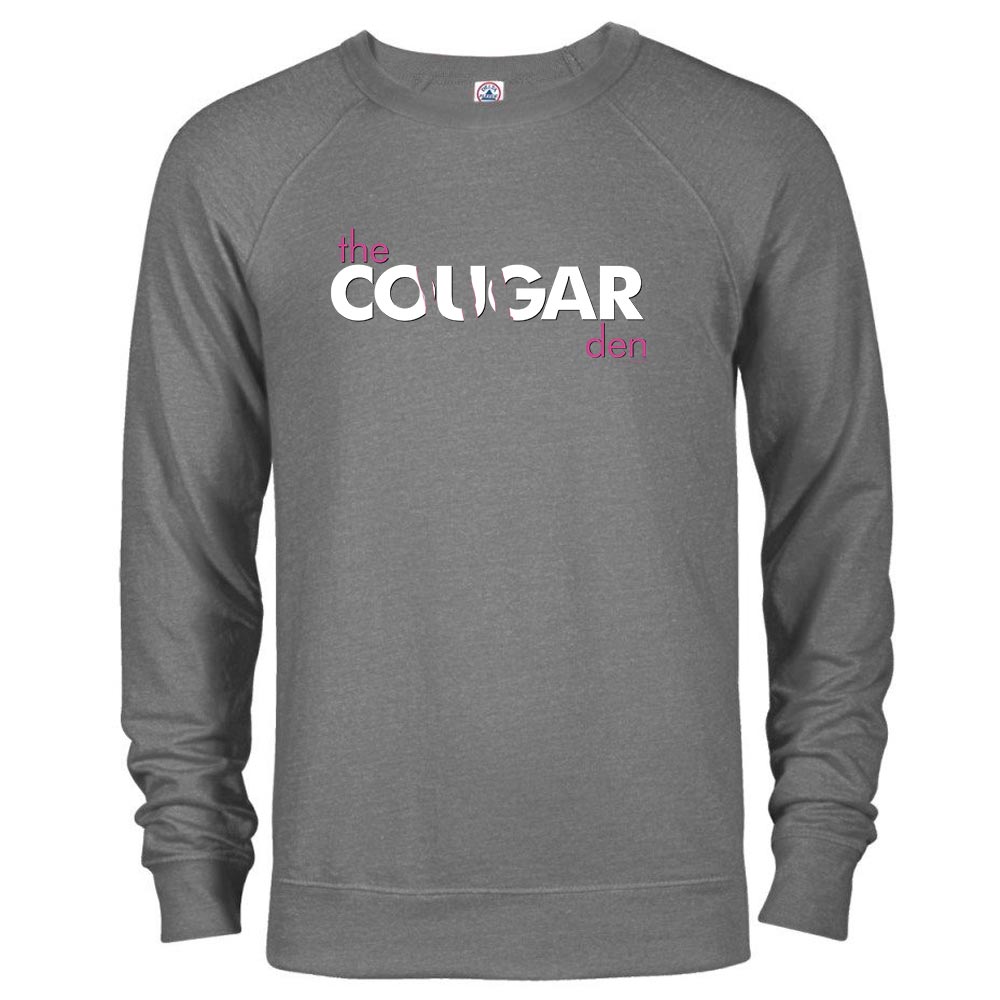 Saturday Night Live Cougar Den Logo Lightweight Crew Neck Sweatshirt