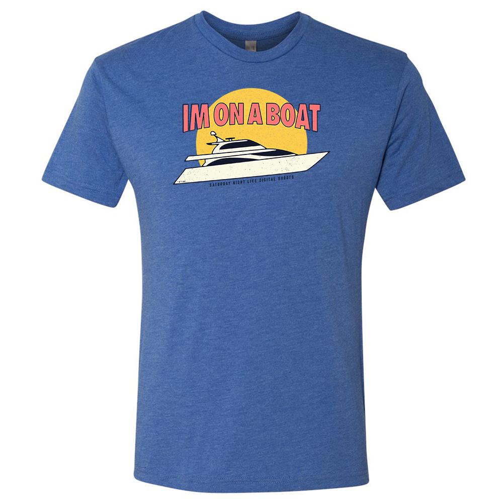 Saturday Night Live I'm on a Boat Men's Tri-Blend Short Sleeve T-Shirt