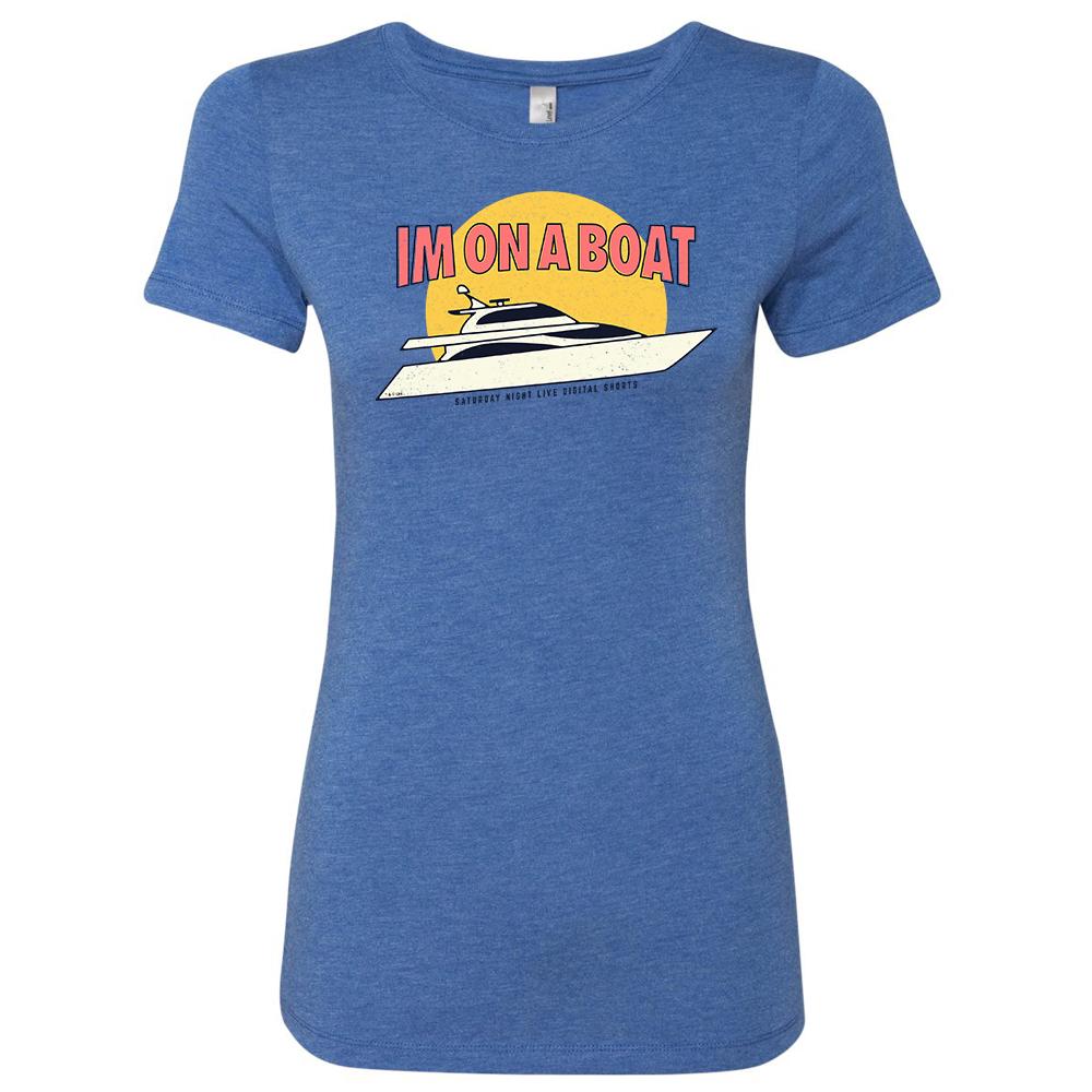 Saturday Night Live I'm on a Boat Women's Tri-Blend Short Sleeve T-Shirt
