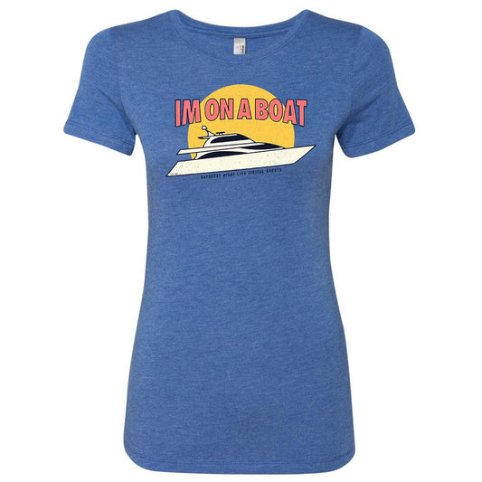 Saturday Night Live I'm on a Boat Women's Tri-Blend Short Sleeve T-Shirt