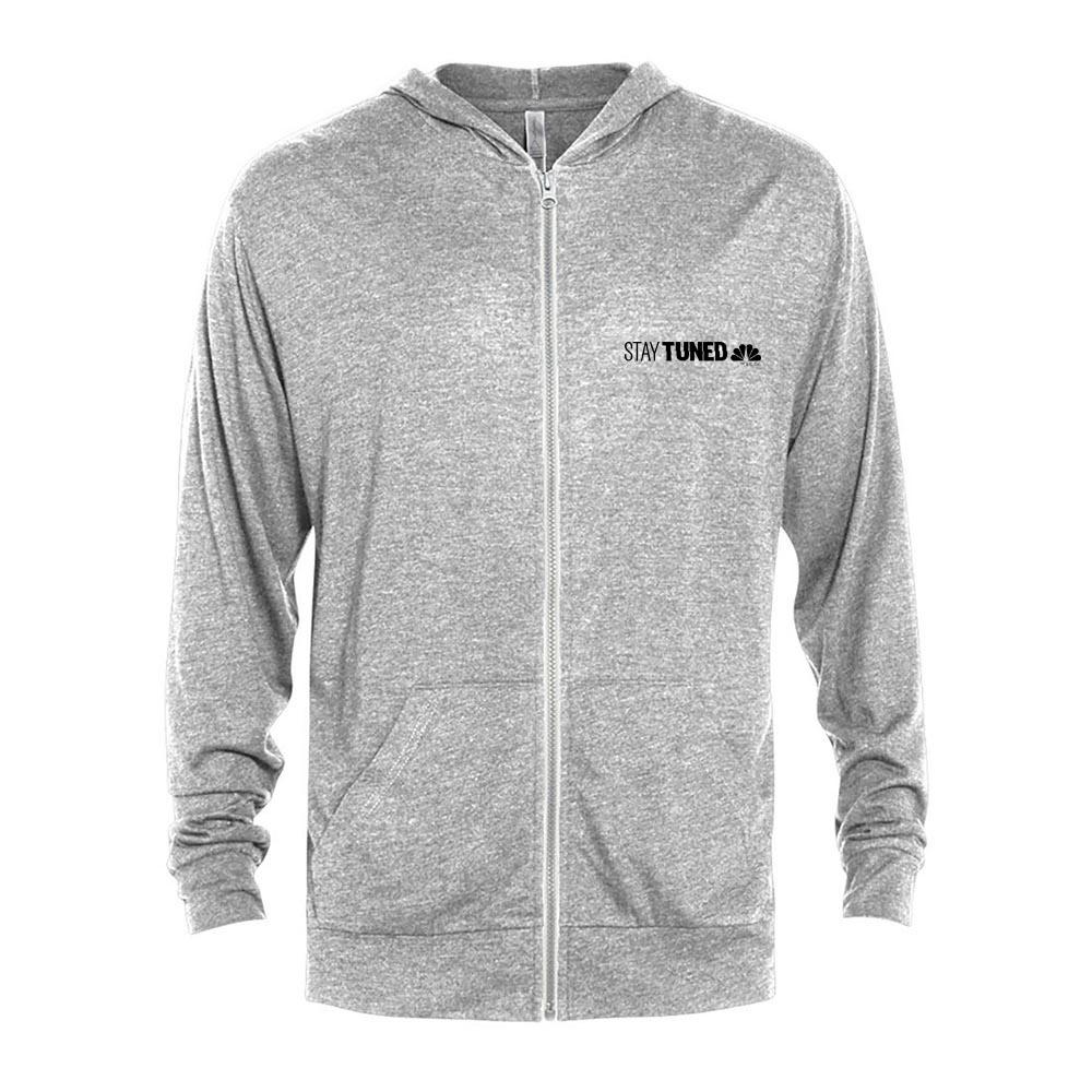 Stay Tuned Tri-Blend Zip-Up Hooded Sweatshirt