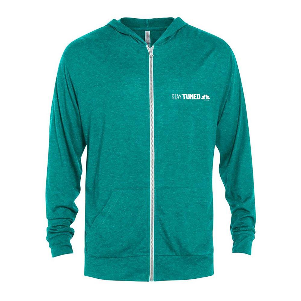 Stay Tuned Tri-Blend Zip-Up Hooded Sweatshirt