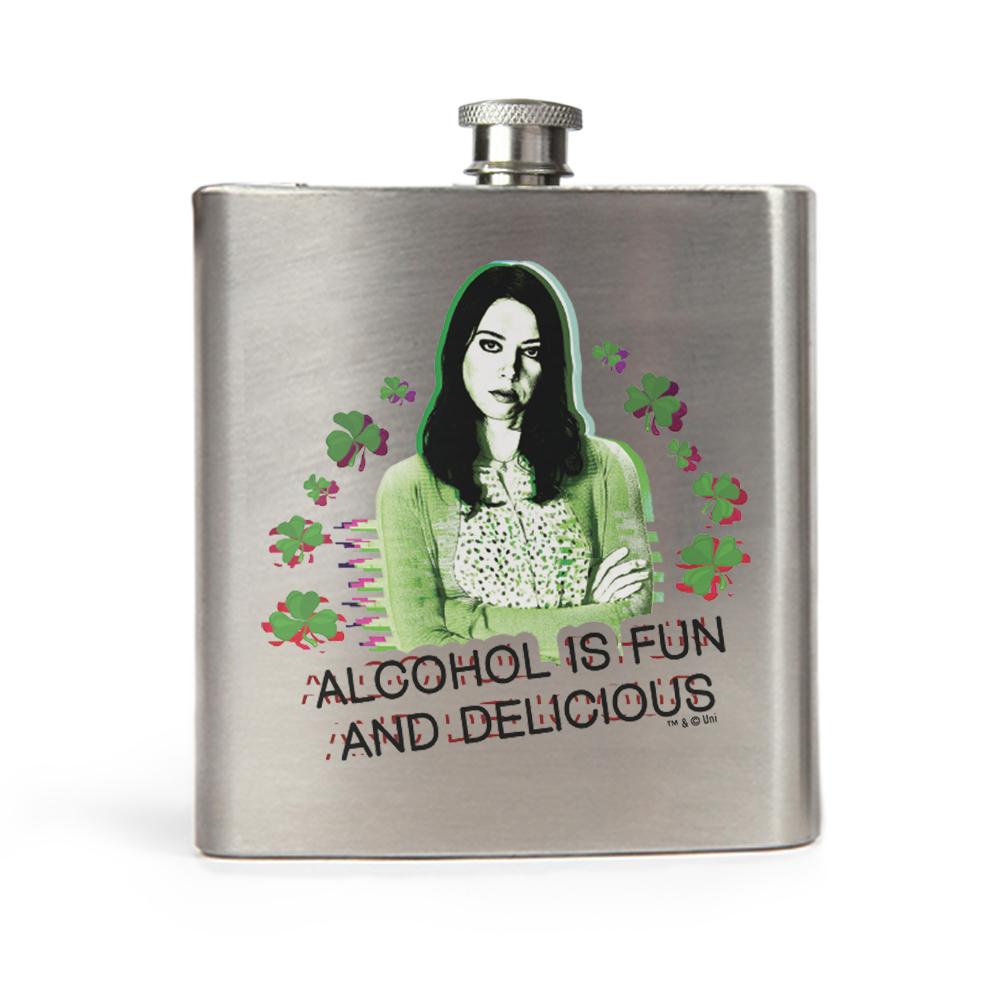 Parks and Recreation Alcohol is Fun and Delicious St. Patrick's Day Flask