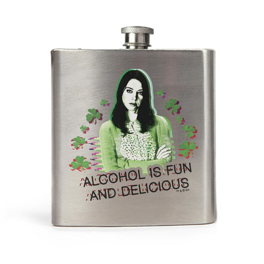 Parks and Recreation Alcohol is Fun and Delicious St. Patrick's Day Flask-2