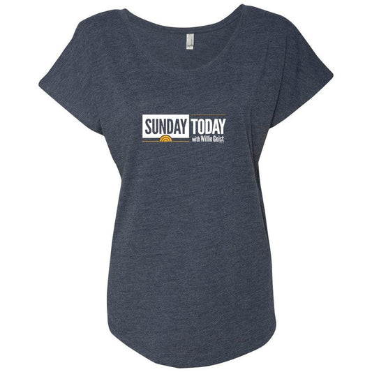 Sunday TODAY with Willie Geist Women's Tri-Blend Dolman T-Shirt