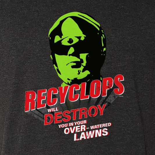 The Office Recyclops Over-Watered Lawns Men's Tri-Blend T-Shirt-1