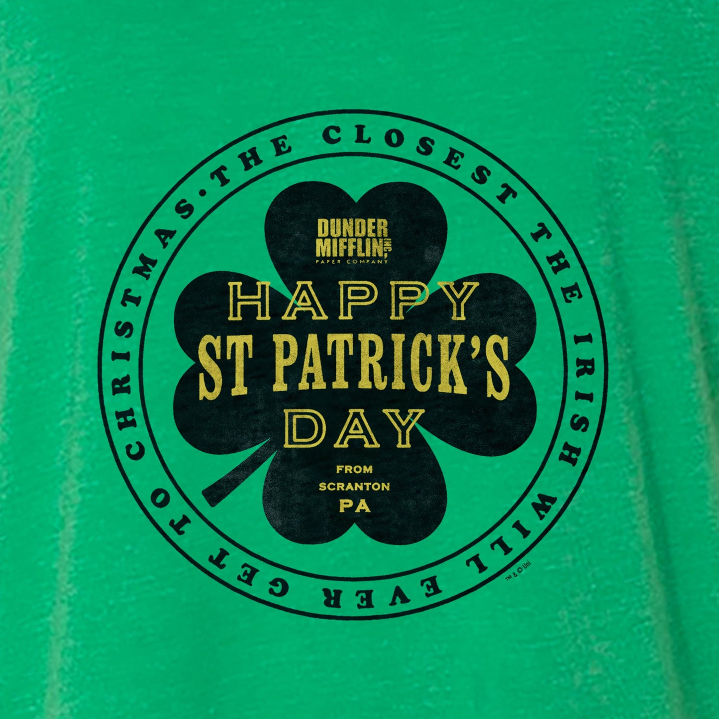 The Office St. Patrick's Day  Men's Tri-Blend Short Sleeve T-Shirt