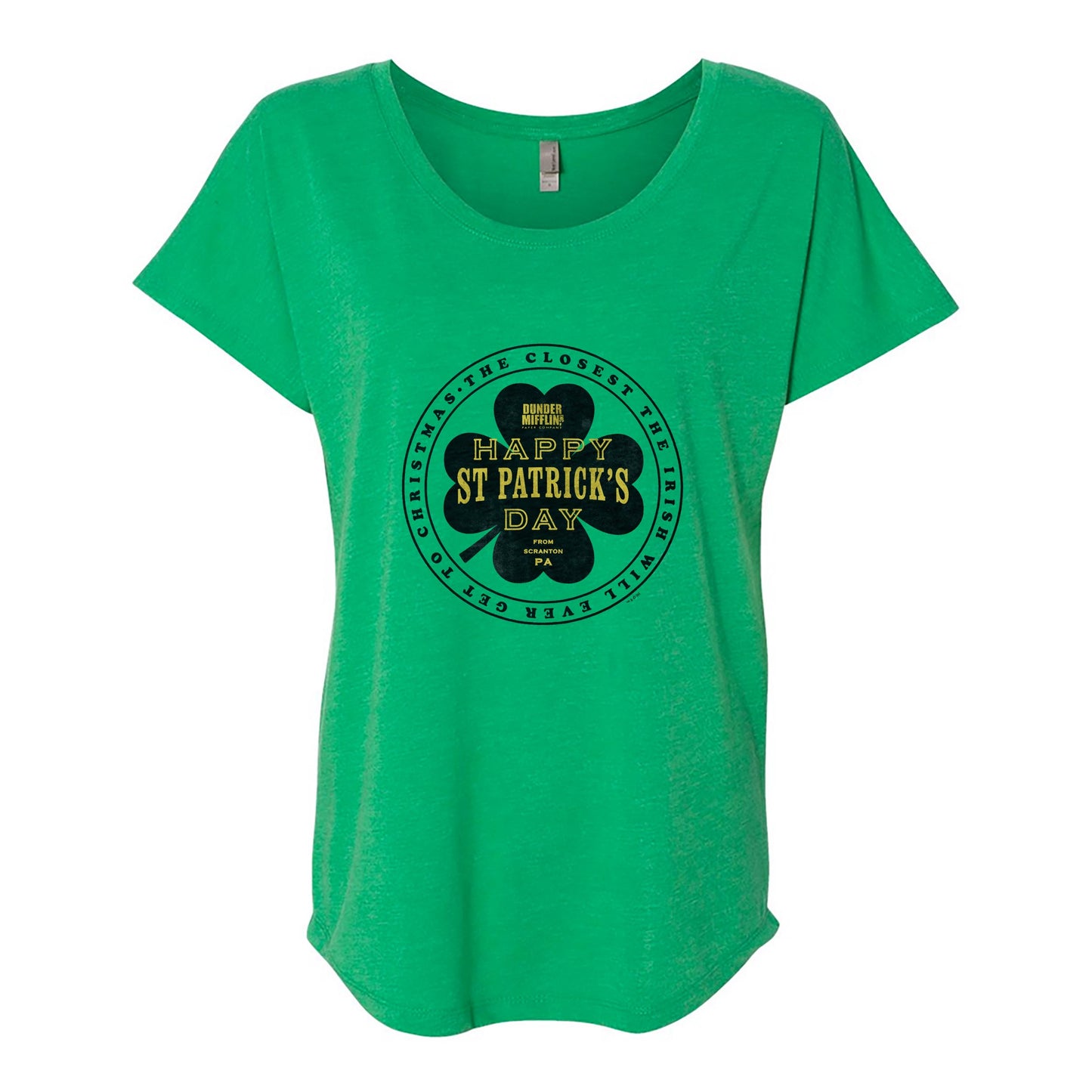 The Office St. Patrick's Day Women's Tri-Blend Dolman T-Shirt