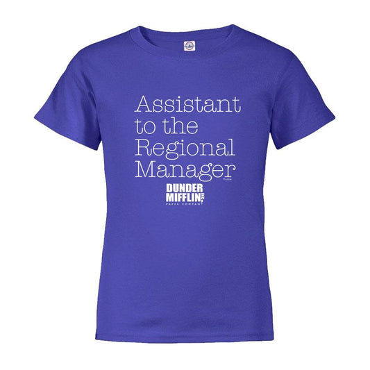 The Office Regional Mgr/Asst. Regional Mgr Kids Short Sleeve T-Shirt-6