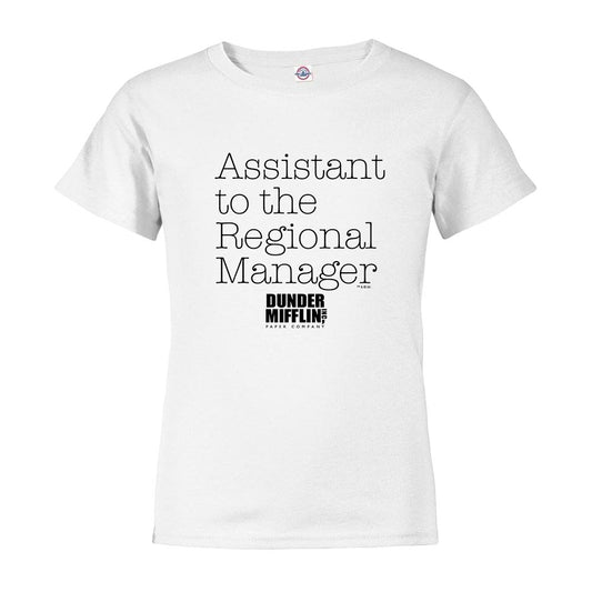 The Office Regional Mgr/Asst. Regional Mgr Kids Short Sleeve T-Shirt-8