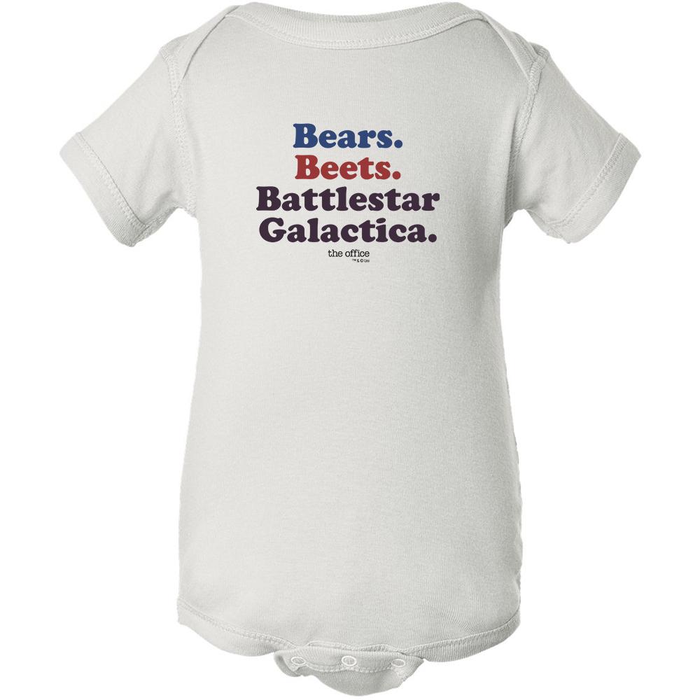 The Office Bears. Beets. Battlestar Galactica Baby Bodysuit