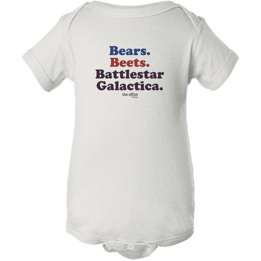 The Office Bears. Beets. Battlestar Galactica Baby Bodysuit-0