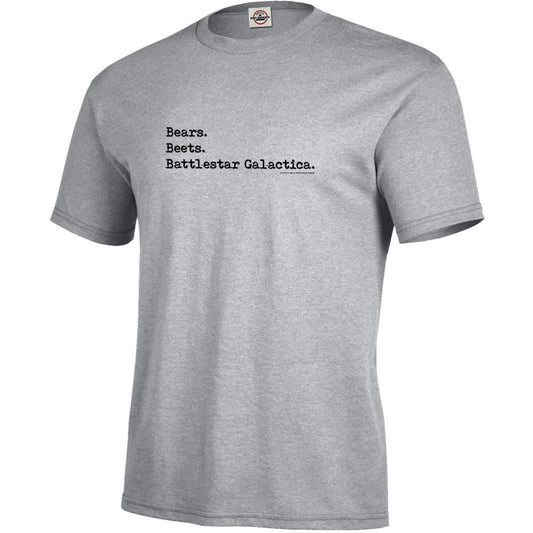 The Office Bears. Beets. Battlestar Galactica Men's Short Sleeve T-Shirt-0