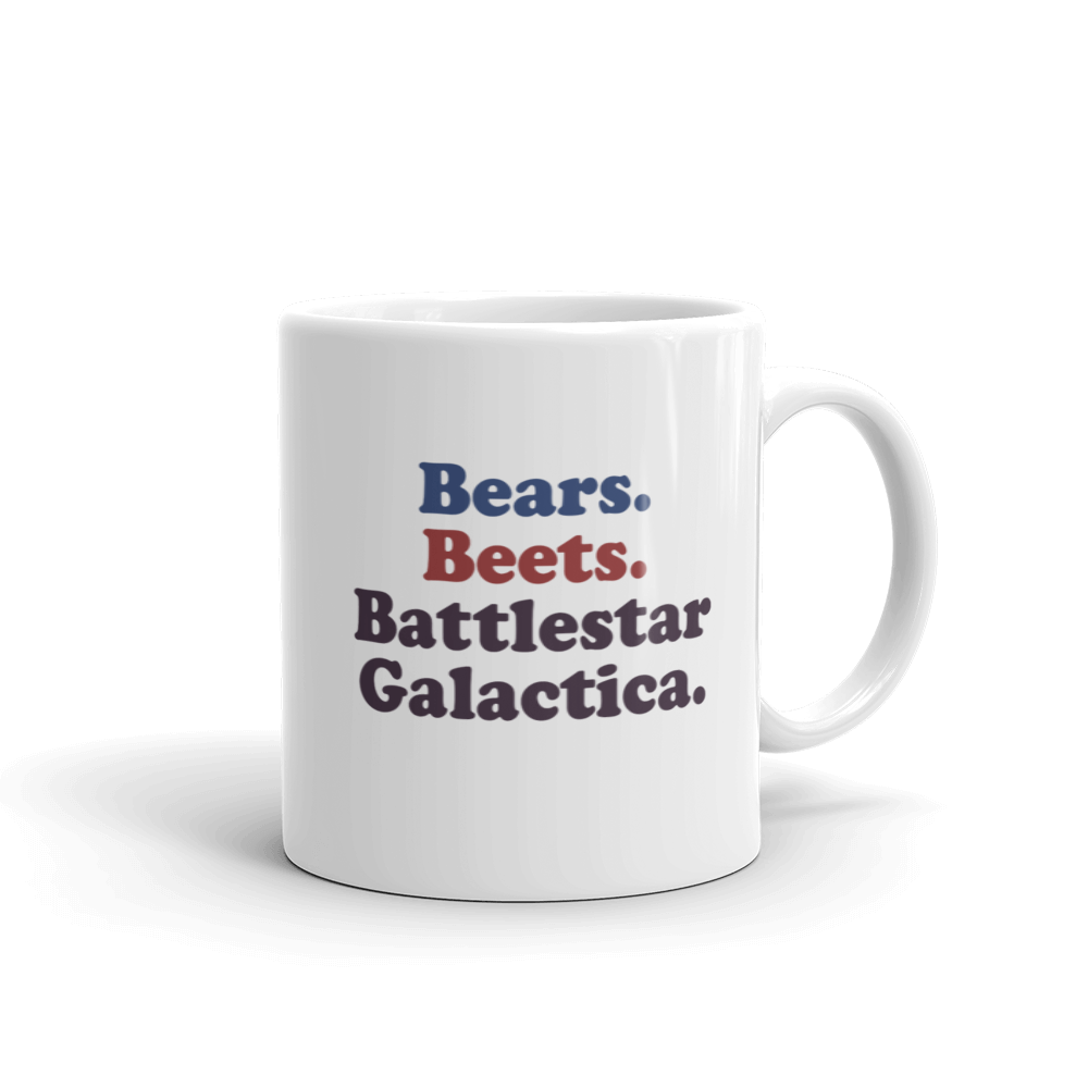 The Office Bears. Beets. Battlestar Galactica 11oz Mug