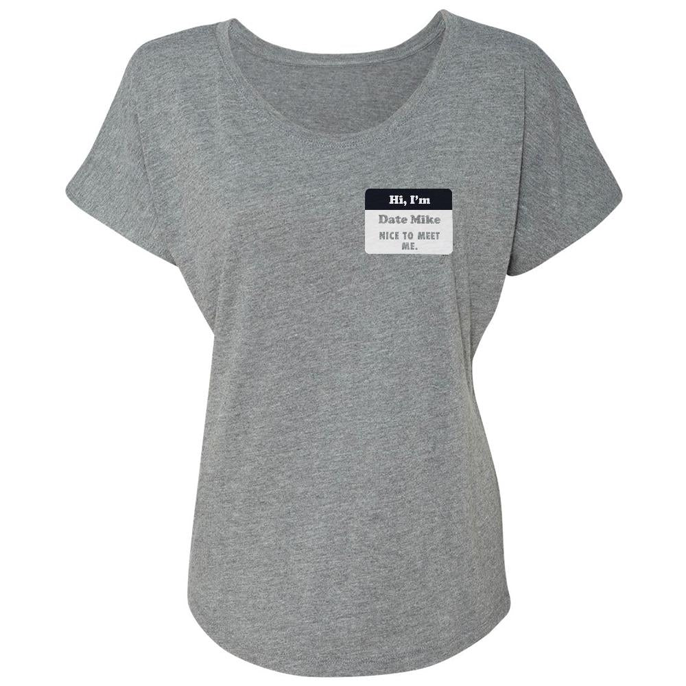 The Office Date Mike Women's Tri-Blend Dolman T-Shirt