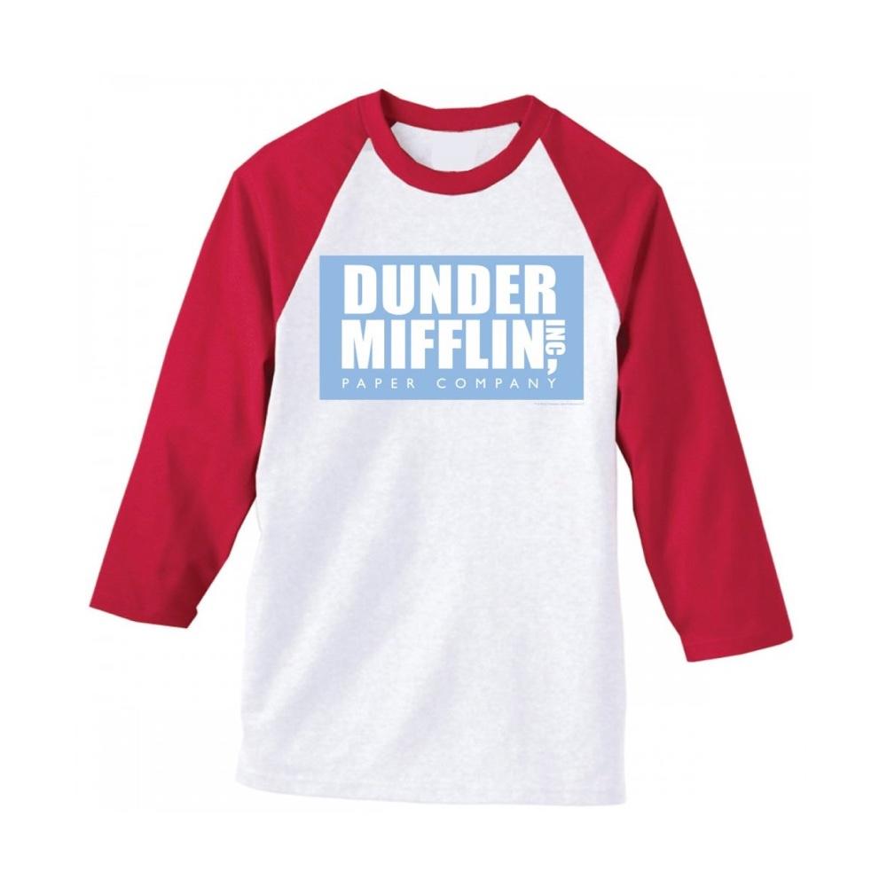 The Office Dunder Mifflin Raglan Softball T-Shirt