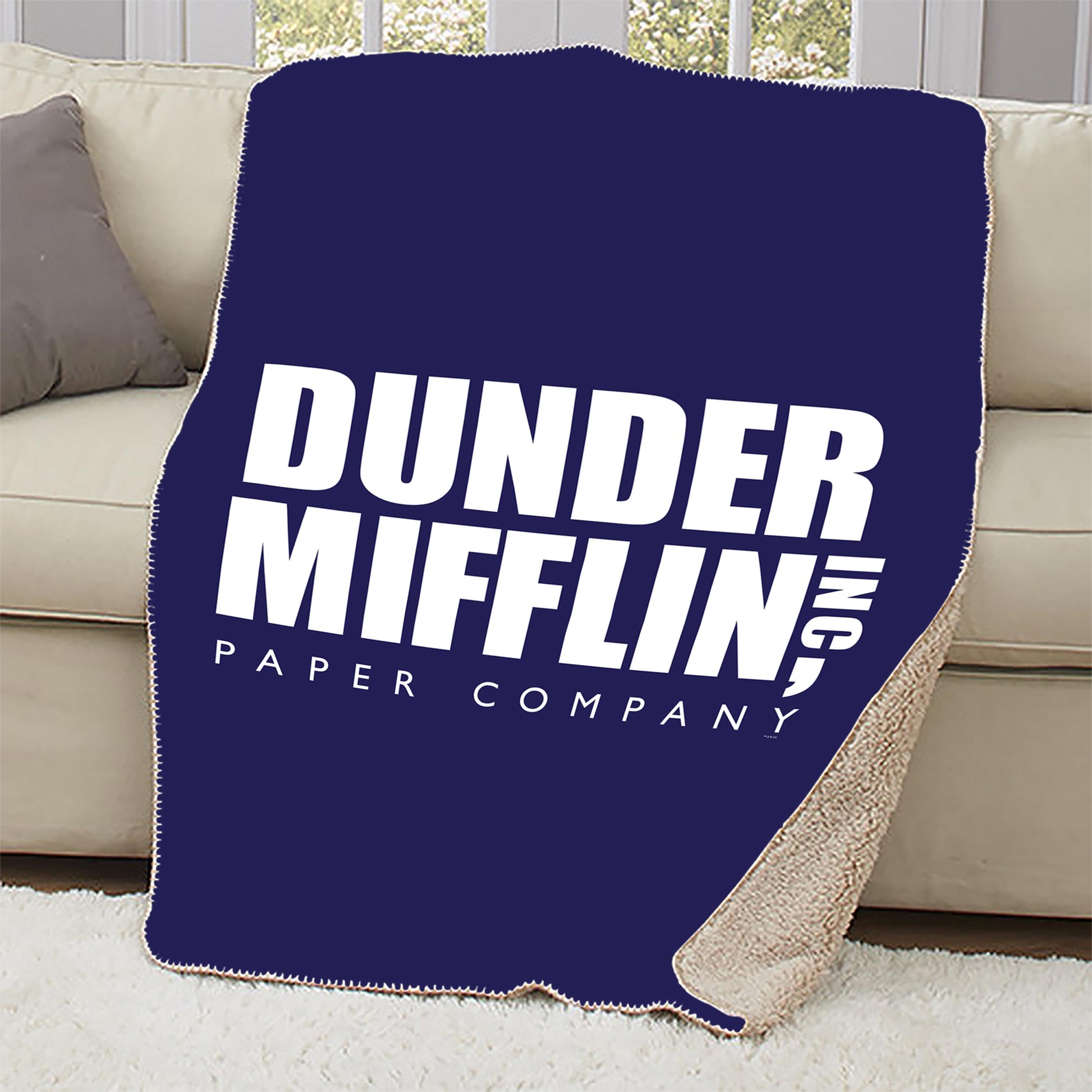 The Office Dunder Mifflin Sherpa Blanket