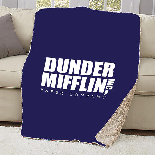 The Office Dunder Mifflin Sherpa Blanket