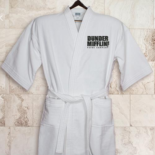 The Office Dunder Mifflin Embroidered Robe-0