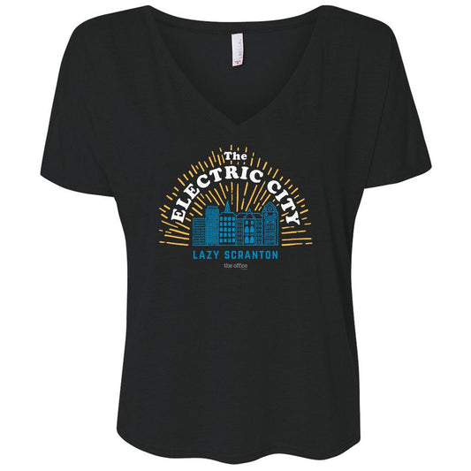The Office The Electric City Women's Relaxed V-Neck T-Shirt