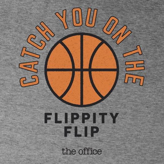 The Office Catch you on the Flippity Flip Women's Tri-Blend Short Sleeve T-Shirt-1