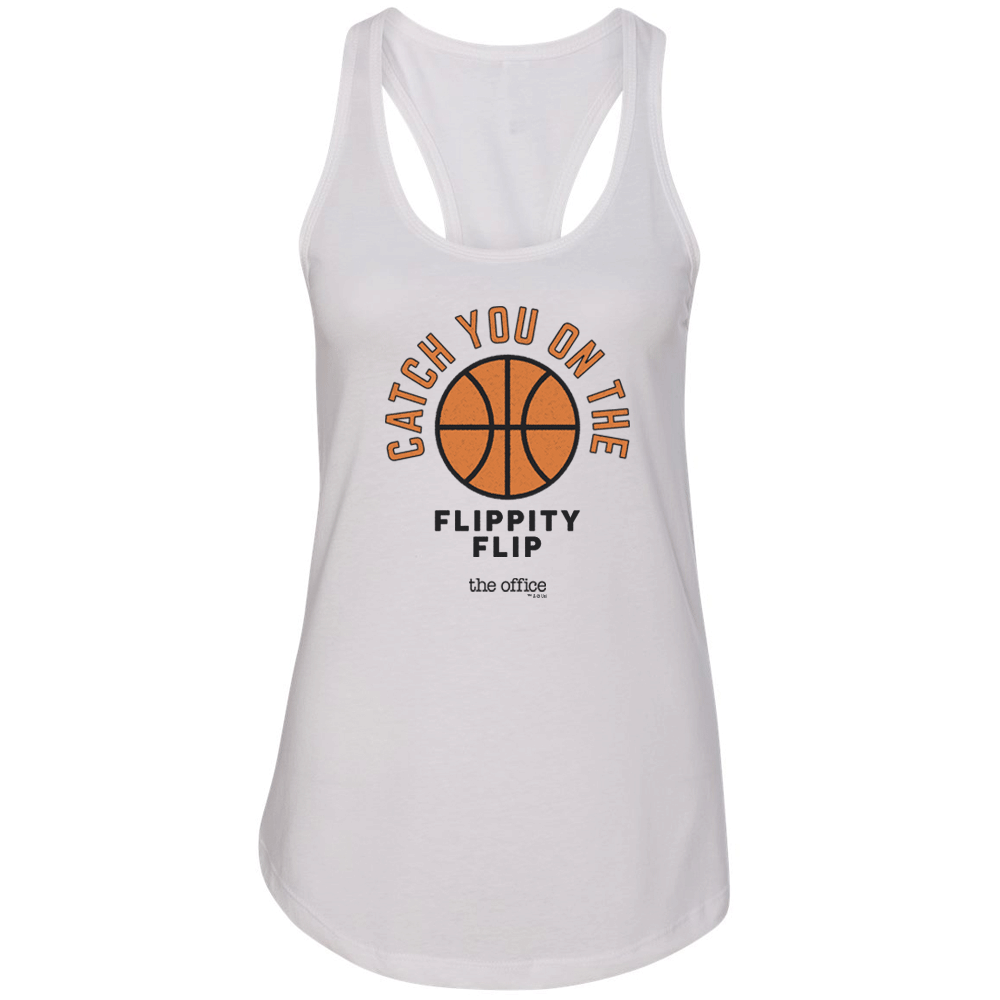 The Office Catch you on the Flippity Flip Women's Racerback Tank Top