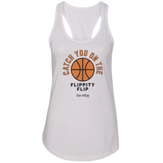 The Office Catch you on the Flippity Flip Women's Racerback Tank Top