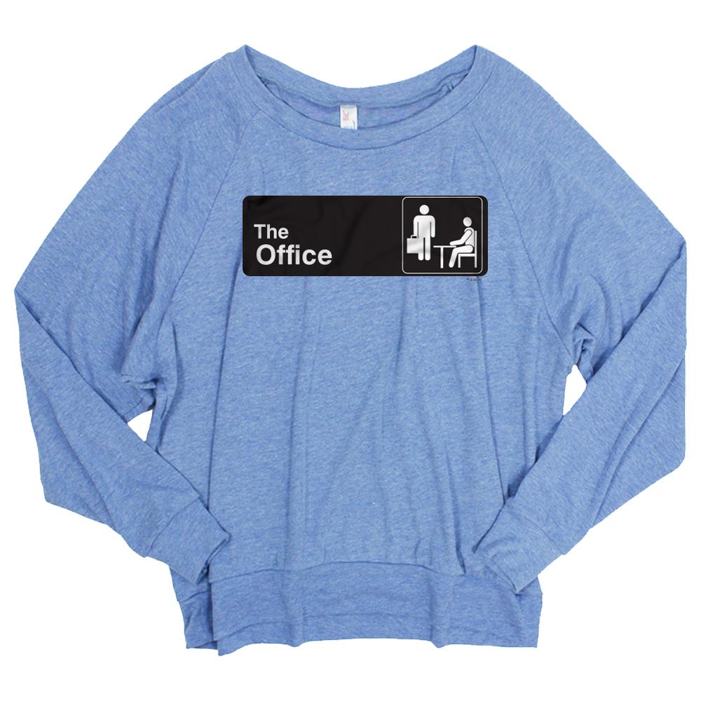 The Office Official Sign Women's Tri-blend Pullover sweatshirt