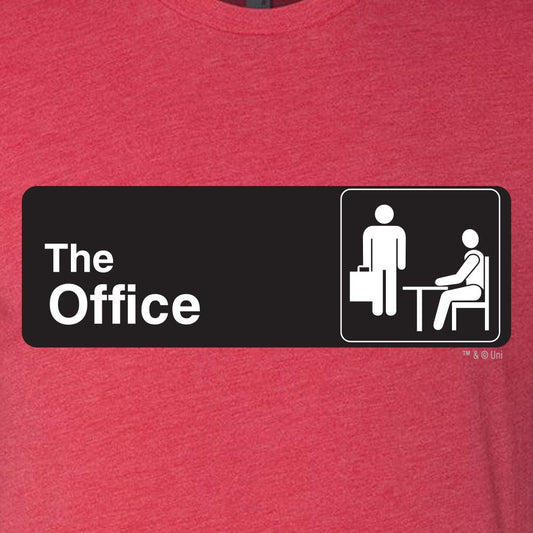 The Office Official Sign Men's Tri-Blend Short Sleeve T-Shirt-1