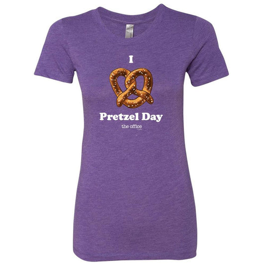 The Office Pretzel Day Women's Tri-Blend Short Sleeve T-Shirt