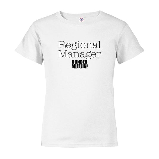 The Office Regional Mgr/Asst. Regional Mgr Kids Short Sleeve T-Shirt-7