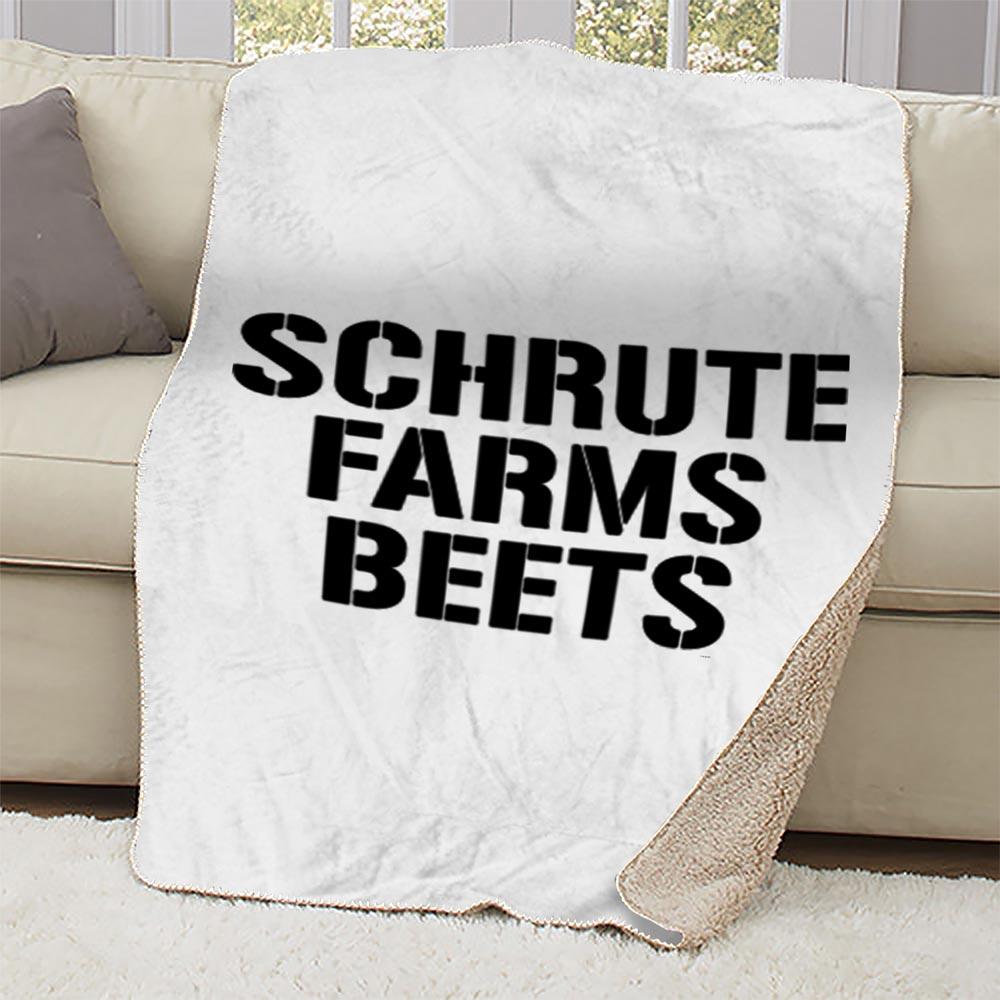 The Office Shrute Farms Beets Sherpa Blanket