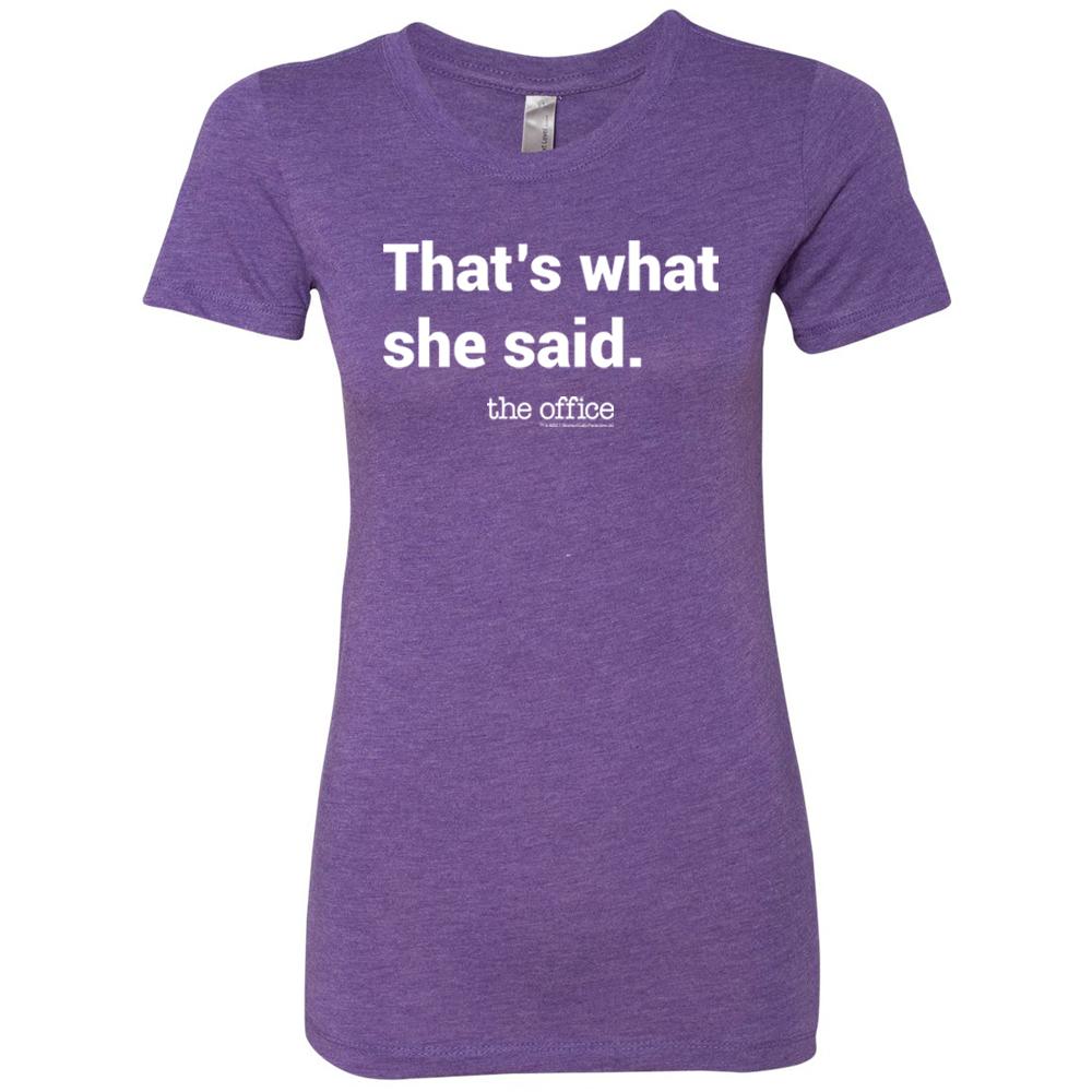The Office That's What She Said Women's Tri-Blend T-Shirt