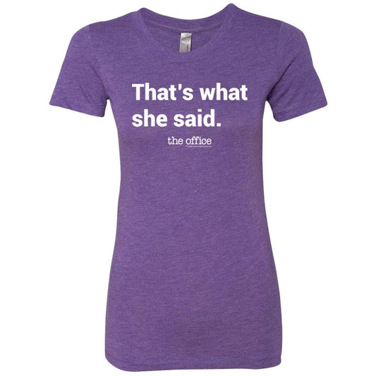 The Office That's What She Said Women's Tri-Blend T-Shirt