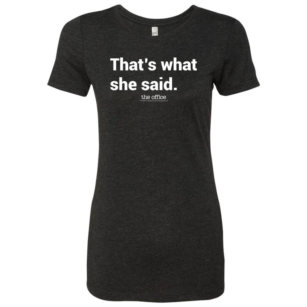 The Office That's What She Said Women's Tri-Blend T-Shirt