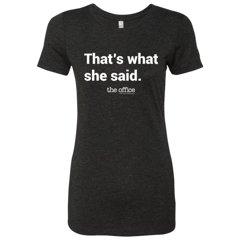 The Office That's What She Said Women's Tri-Blend T-Shirt