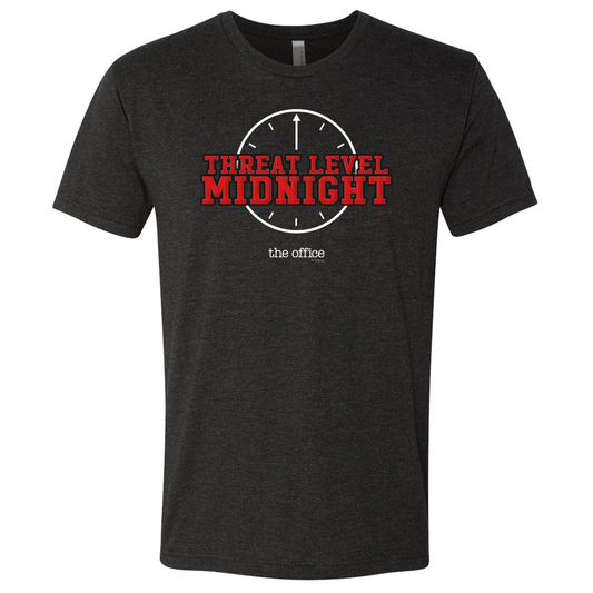 The Office Threat Level Midnight Men's Tri-Blend Short Sleeve T-Shirt