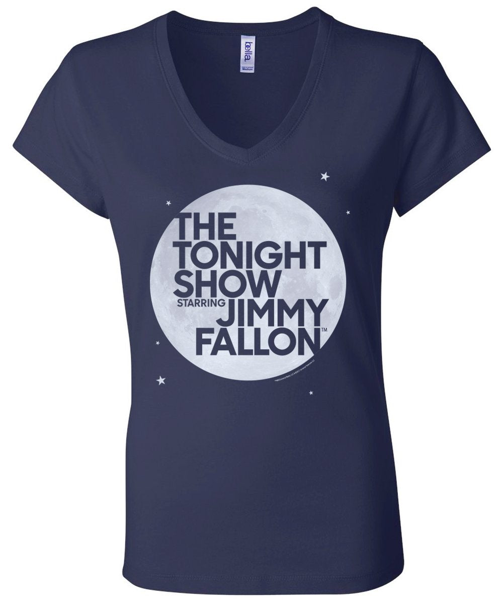 The Tonight Show Starring Jimmy Fallon Women's Short Sleeve V-Neck T-Shirt