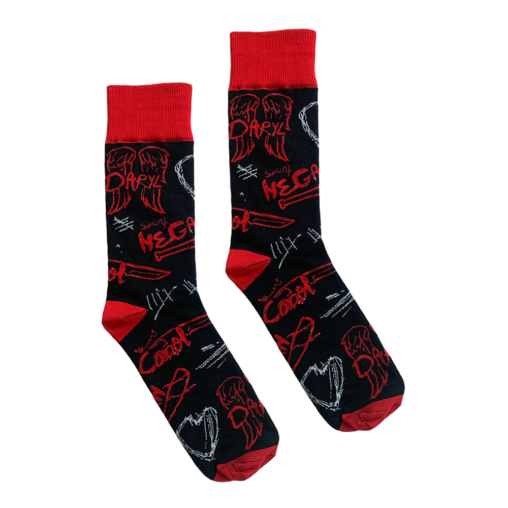 The Walking Dead Graffiti Socks