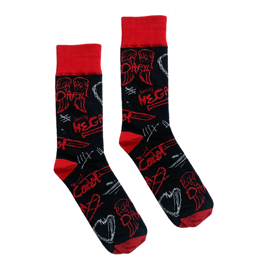 The Walking Dead Graffiti Socks-0